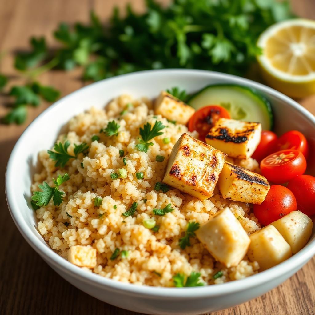 Quinoa & Halloumi Salad